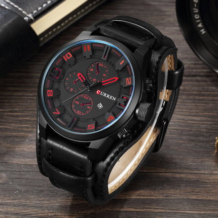 Men's Waterproof Round Sport Watch with Calendar - wnkrs