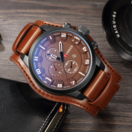 Men's Waterproof Round Sport Watch with Calendar - wnkrs