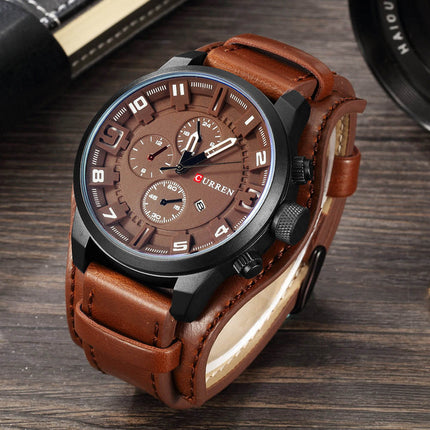 Men's Waterproof Round Sport Watch with Calendar - wnkrs