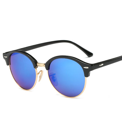 Women's Round Shaped Colorful Stylish Sunglasses - wnkrs