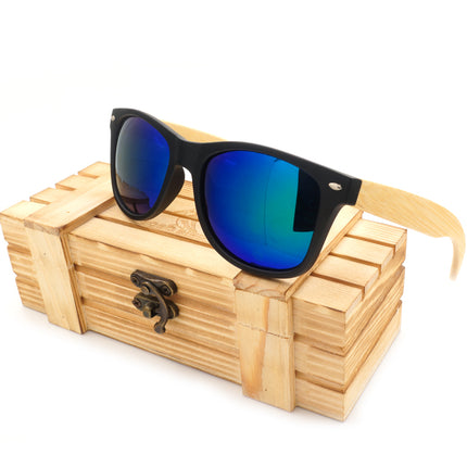 Men's Square Bamboo Sunglasses - Wnkrs