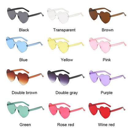 Women's Heart Shaped Sunglasses - wnkrs