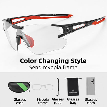 Men's UV400 Photochromic Bike Glasses - wnkrs