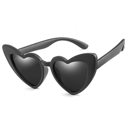 Kids Polarized Flexible Heart Shaped Sunglasses - Wnkrs