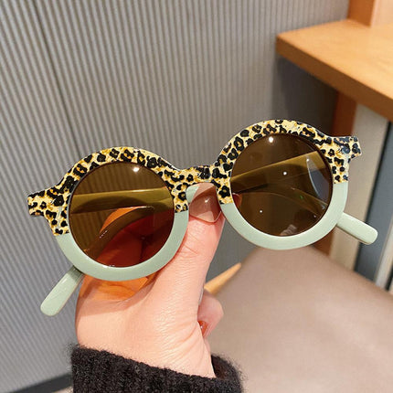 Vintage Leopard Round Sunglasses for Kids - Wnkrs