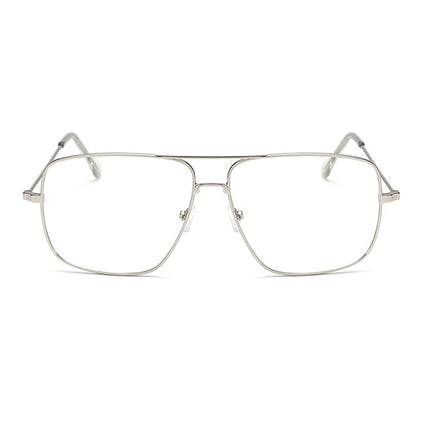 Women's Square Shaped Metal Glasses - Wnkrs