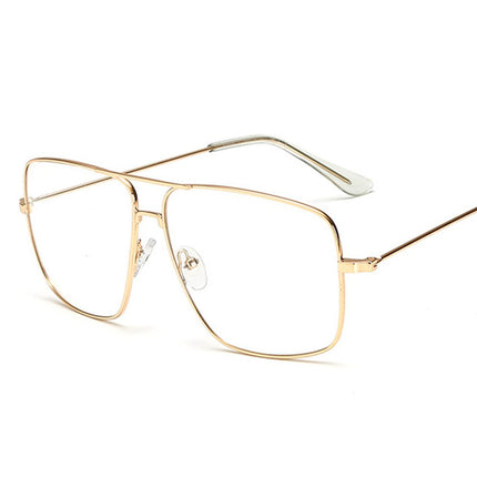 Women's Square Shaped Metal Glasses - Wnkrs