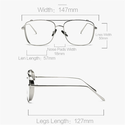 Oversized Optical Men's Glasses' Frame - Wnkrs