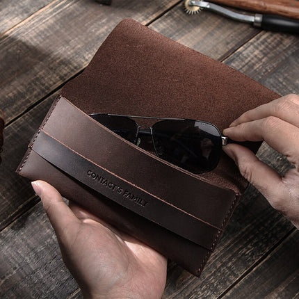 Genuine Leather Classic Sunglasses Case - Wnkrs