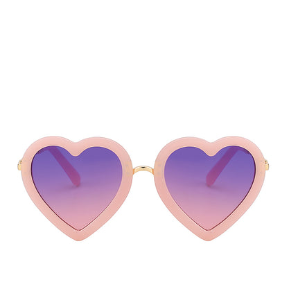 Fashion Girl`s Heart Shaped UV 400 Sunglasses - Wnkrs