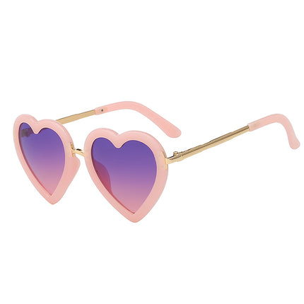 Fashion Girl`s Heart Shaped UV 400 Sunglasses - Wnkrs