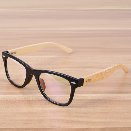 Clear Lens Bamboo Glasses - Wnkrs