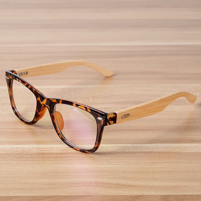 Clear Lens Bamboo Glasses - Wnkrs