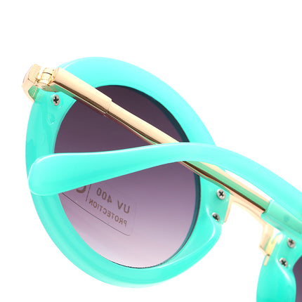 Fashion Girl`s Round Shape Sunglasses - Wnkrs