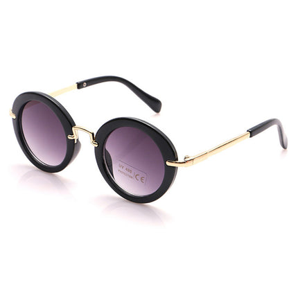 Fashion Girl`s Round Shape Sunglasses - Wnkrs