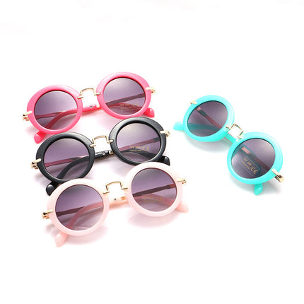 Fashion Girl`s Round Shape Sunglasses - Wnkrs