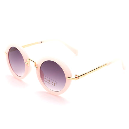 Fashion Girl`s Round Shape Sunglasses - Wnkrs