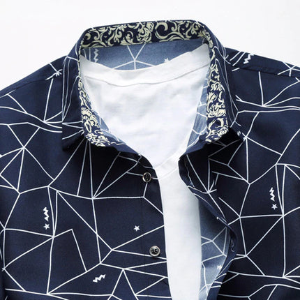 Geometric Printed Party Men's Shirt - Wnkrs