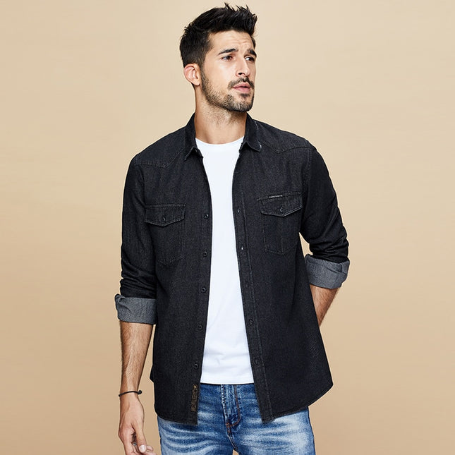 Men's Cotton Denim Shirt - Wnkrs