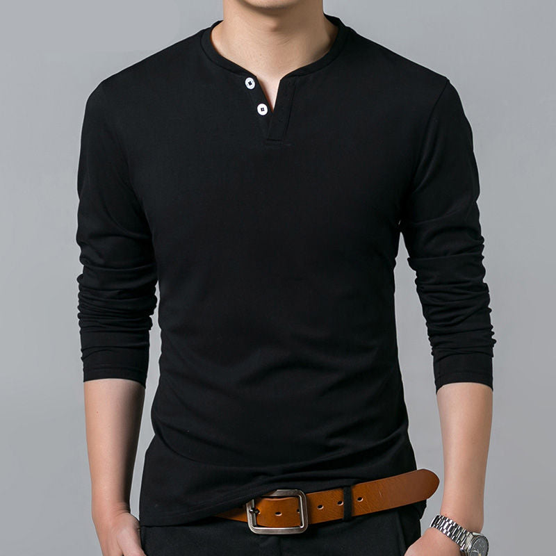 Men’s Casual Cotton Long Sleeve
