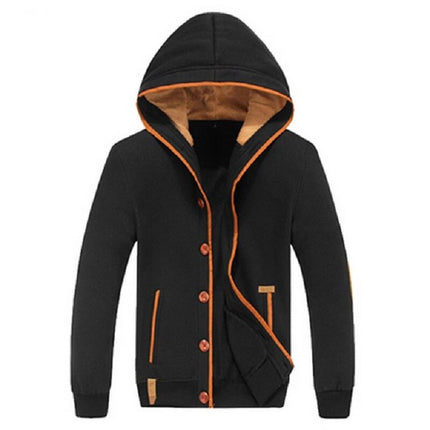 Men's Fleece Patch Hooded Cardigan - Wnkrs