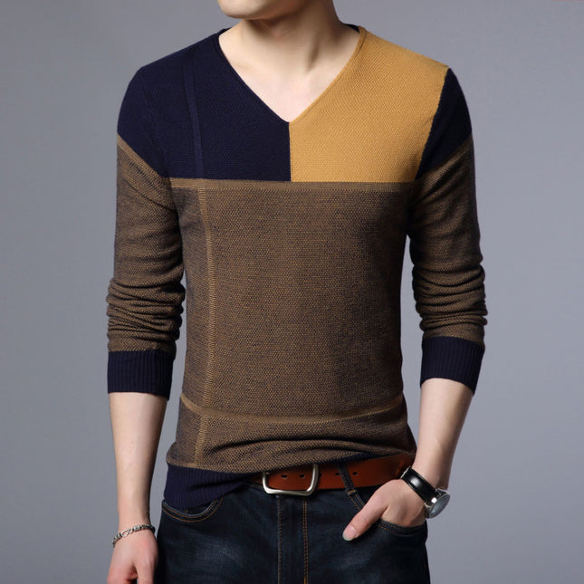 Men's Winter V-Neck Sweater - Wnkrs