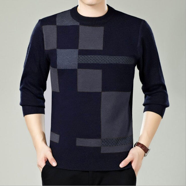 Fashion Warm Knitted Cashmere Men's Sweater - Wnkrs