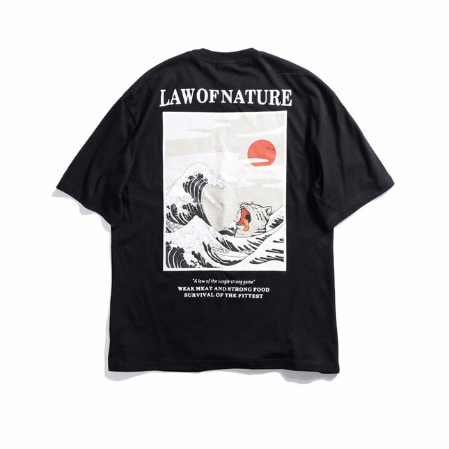 Men's Japanese Style Printed T-Shirt - Wnkrs