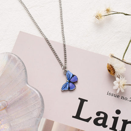 Gold Chain Butterfly Pendant Choker for Women - Wnkrs