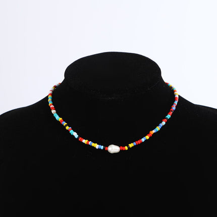 Bohemian Handmade Beaded Shell Necklace - Wnkrs