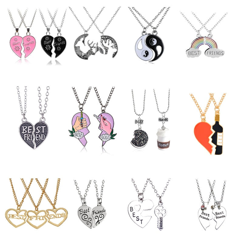 Couple Pendant Necklace Set