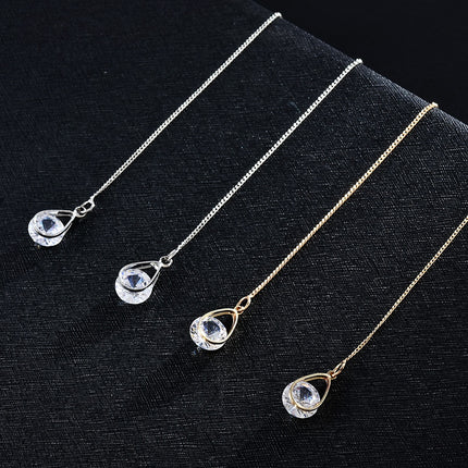 Women's Water Drop Chain Earrings - Wnkrs