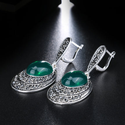 Exquisite Vintage Oval Shaped Women's Jewelry Set - Wnkrs