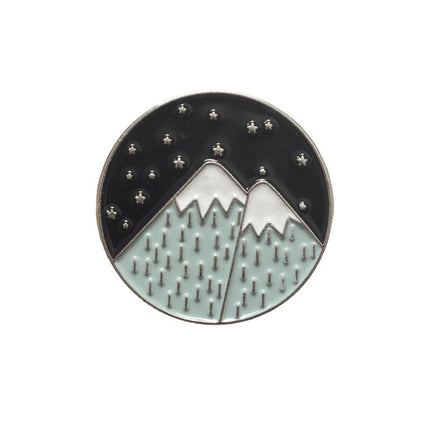 Camping Themed Metal Brooch - Wnkrs