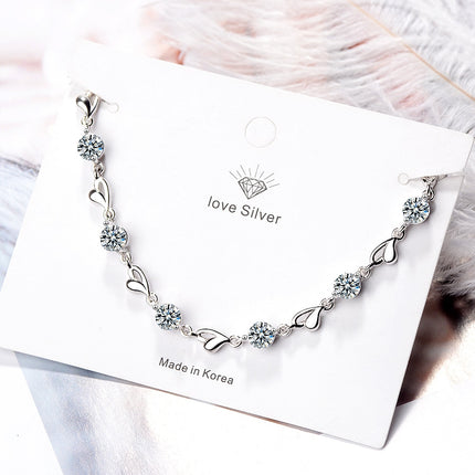 925 Sterling Silver Zircon Bracelet for Women - wnkrs