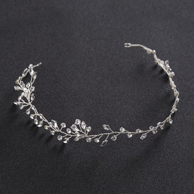 Lightweight Metal Tiara with Pearls - Wnkrs