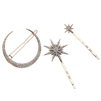 Women's Star and Moon Shaped Hair Clip - Wnkrs