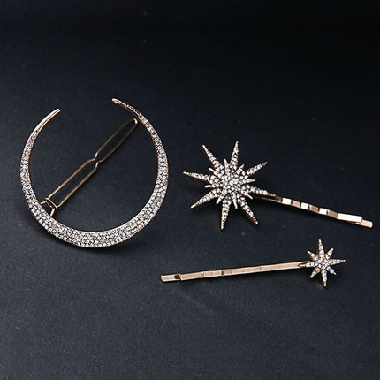 Women's Star and Moon Shaped Hair Clip - Wnkrs