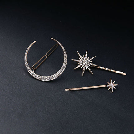 Women's Star and Moon Shaped Hair Clip - Wnkrs