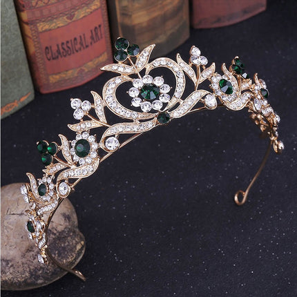 Women's Wedding Crystal Flowers Tiara - Wnkrs