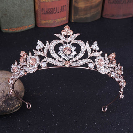 Women's Wedding Crystal Flowers Tiara - Wnkrs