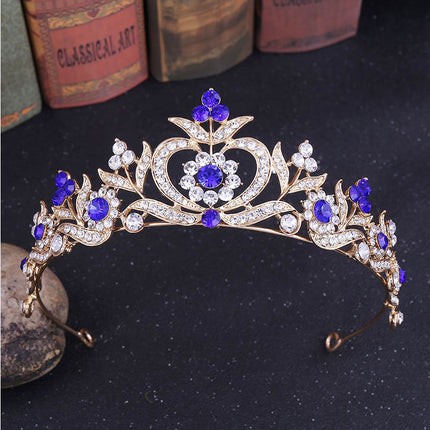 Women's Wedding Crystal Flowers Tiara - Wnkrs