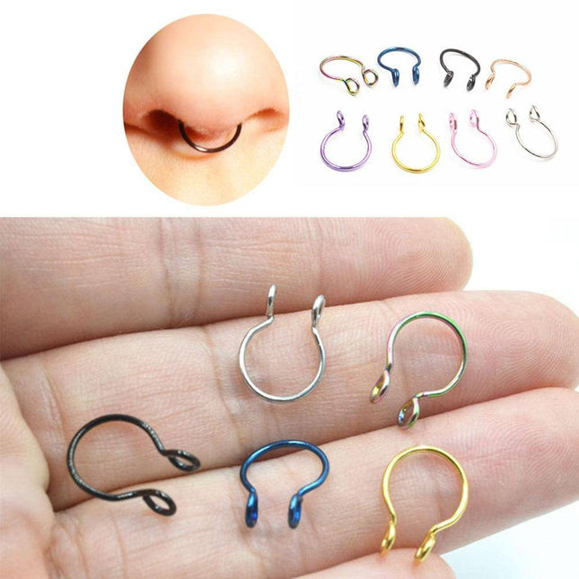 Fashion U Shaped Fake Nose Ring - Wnkrs