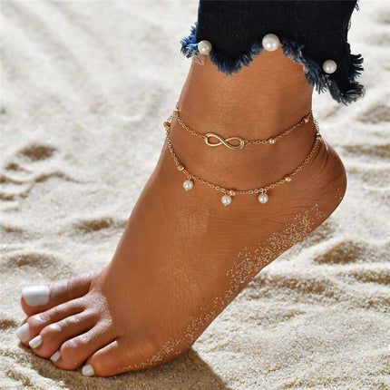 Fashion Gold Color Anklets Set - Wnkrs