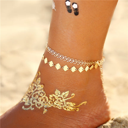 Charming Summer Boho Metal Women's Anklet - Wnkrs