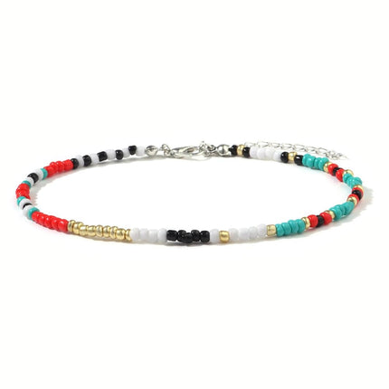 Hip Hop Flower Bead Anklet - Wnkrs