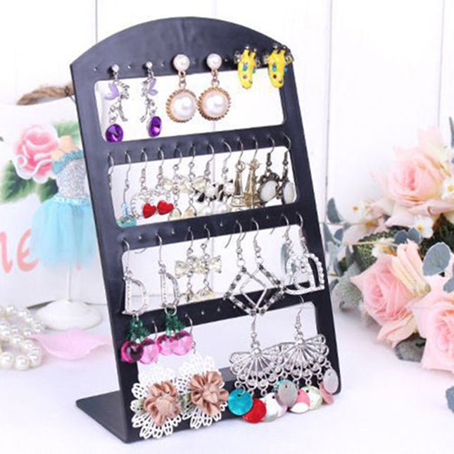 48 Holes Black Plastic Jewelry Holder - wnkrs