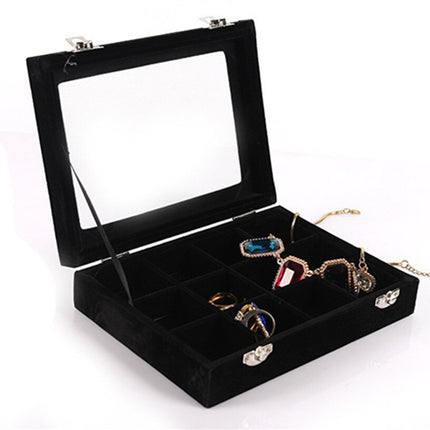 12-Grids Jewelry Organizer Box with Locks - wnkrs