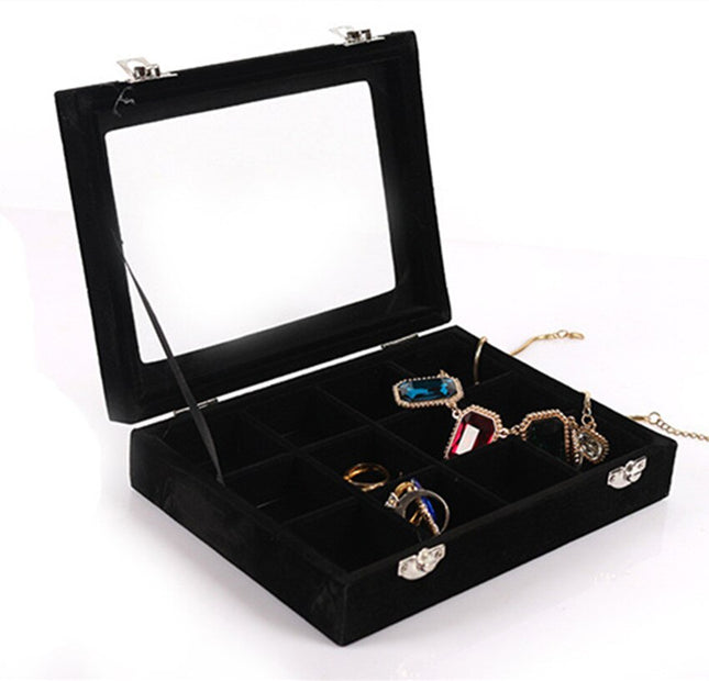 12-Grids Jewelry Organizer Box with Locks - wnkrs