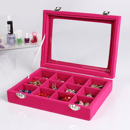 12-Grids Jewelry Organizer Box with Locks - wnkrs